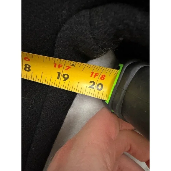 J.Crew Cocoon Italian Stadium Cloth by Nello Gori Wool Black Women's Coat Sz 4 - Picture 4 of 7